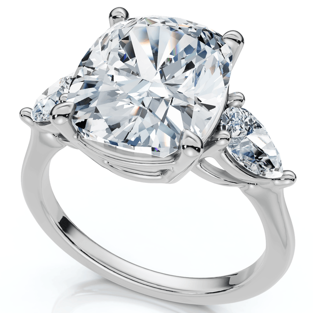 Pompeii3 Aria Cushion Diamond Engagement Ring 14k Gold US 5 3