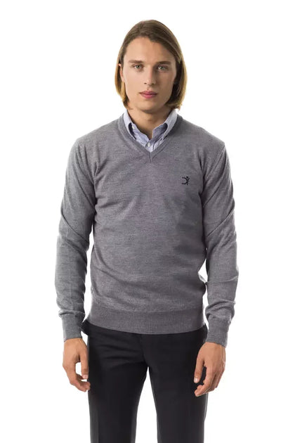 Uominitaliani Crew Neck Sweater Gray XXL 6