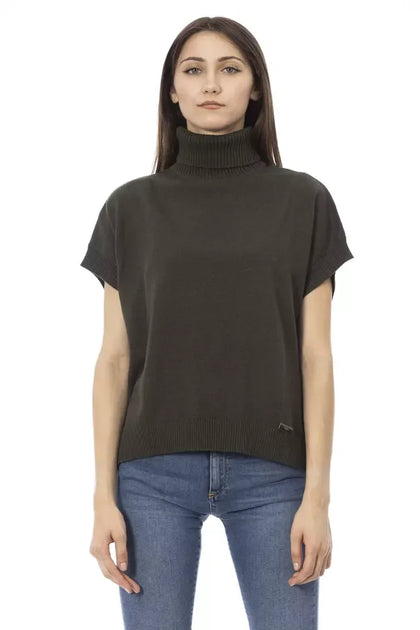 Baldinini Trend Wollpullover Grün M 2