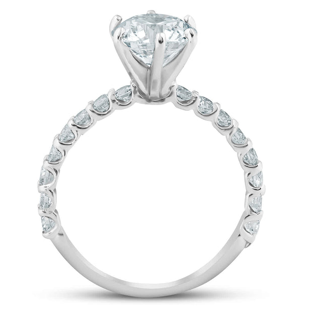 Pompeii3 Round-Cut Diamond Engagement Ring White Gold US 6 3