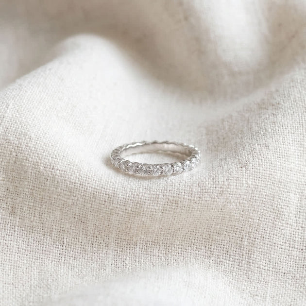 Pompeii3 1.5Ct Diamond Eternity Ring 14k Gold 4