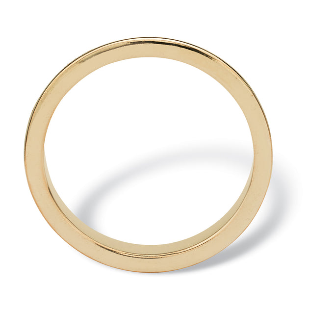 Palm Simulated Birthstone Gold-Plated Eternity Band Multi US 6 3