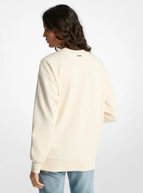 Michael Kors Graphic Logo Sweatshirt Beige Large 4