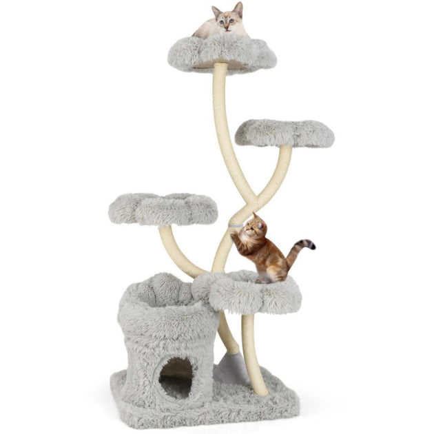 Hivvago Cat Tower Grey Medium 2