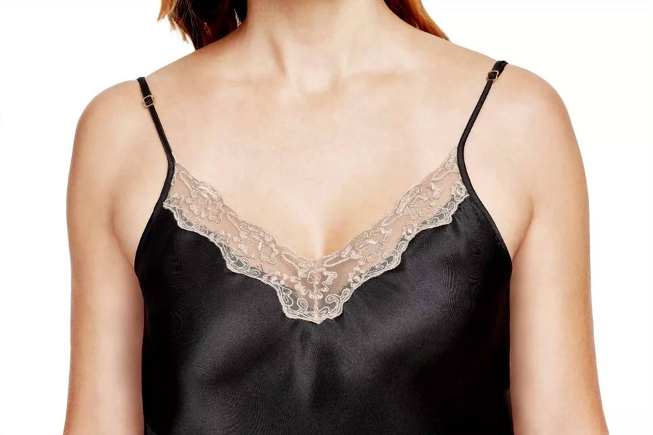 Shadowline Lingerie Satin Cami & Tap Pant Set Black 1X 4