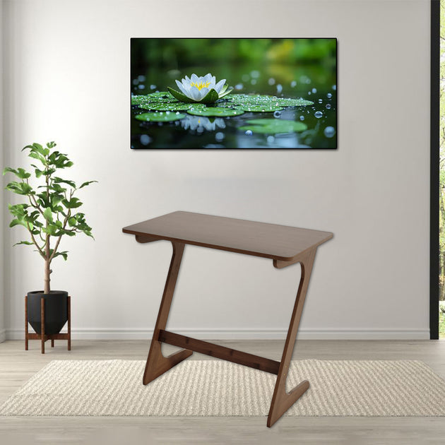 Hivvago Z-Frame Bamboo Sofa Table 2
