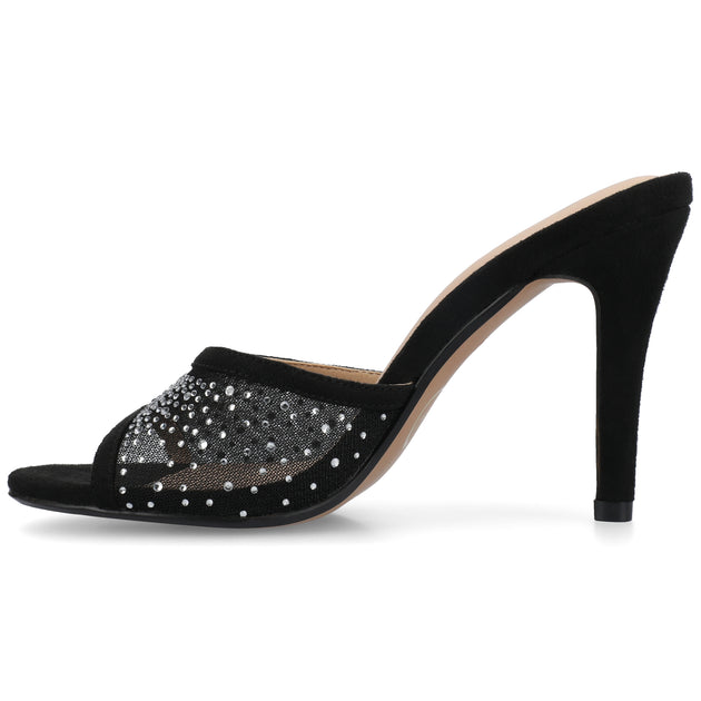 Journee Collection Hensley Open Toe Pumps Black US 8 3