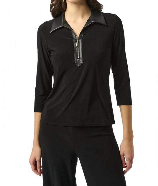 Joseph Ribkoff Boxy Top Black UK 12 2