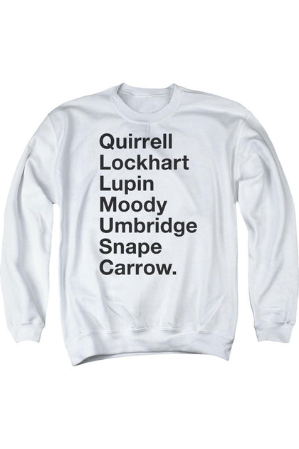 Gildan Harry Potter Professors Adult Crewneck Sweatshirt White XXLarge 2