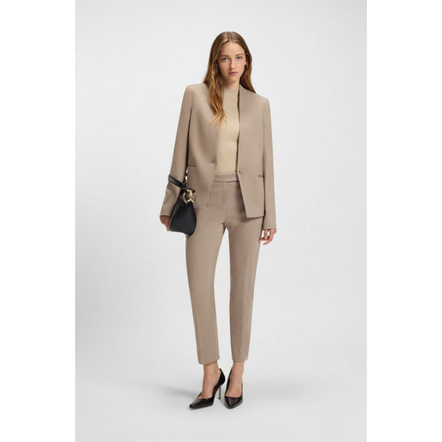 Boss Punto Milano Cropped Hose Braun US 12 3