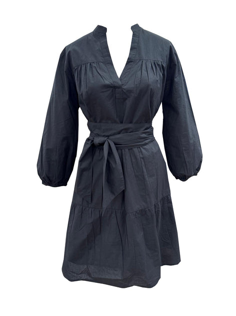 SOLEIL DE MER Martin Mini Dress Black Large 2