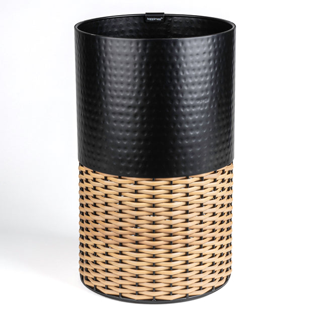 happimess Asher Waste Basket Black/Natural 4