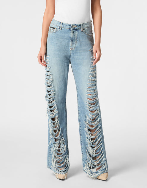 Philipp Plein Skater Denim Trousers Blue 26 4