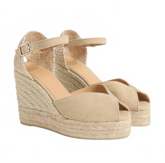 Castaner Bianca Wedge Espadrille Beige EU 36 4