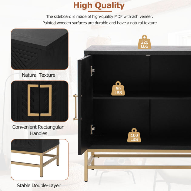 Streamdale Retro Sideboard Brown 4
