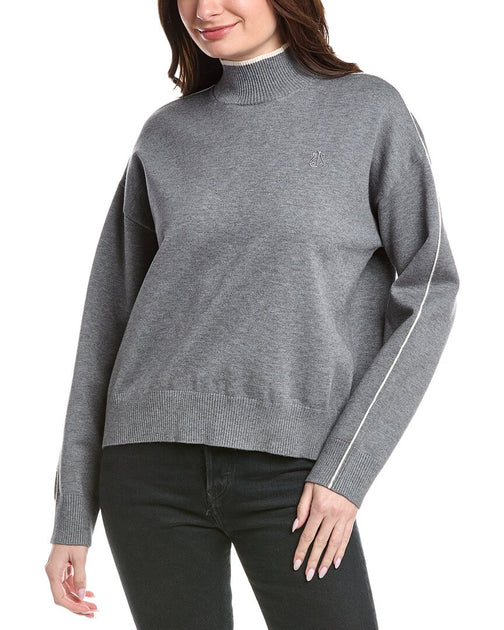 Alala Framed Mock Neck Sweater Grey Large 2