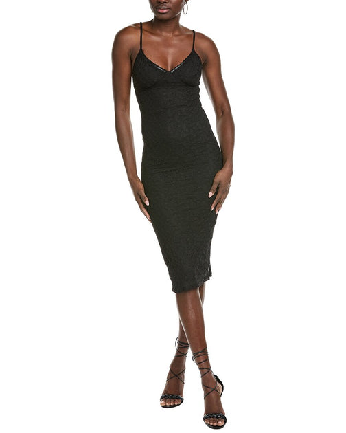 Marion Häkelstrick Midikleid Schwarz Medium 2