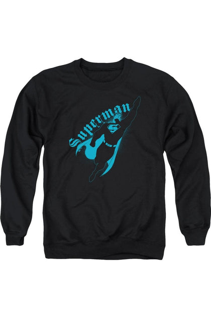 Gildan Superman Darkness Crewneck Sweatshirt Black Small 2