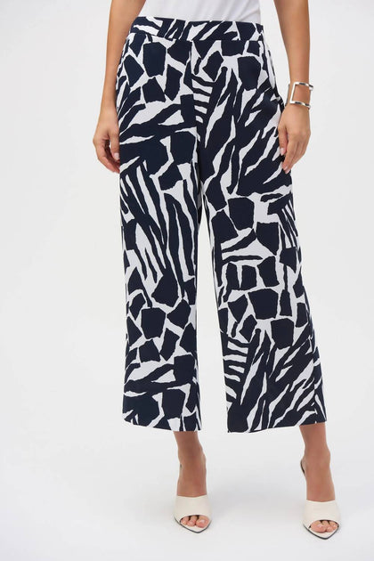 Joseph Ribkoff Culotte Pants Blue 8 2