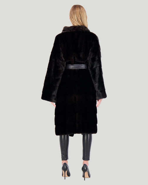 Gorski Mink Short Coat Black Small 5
