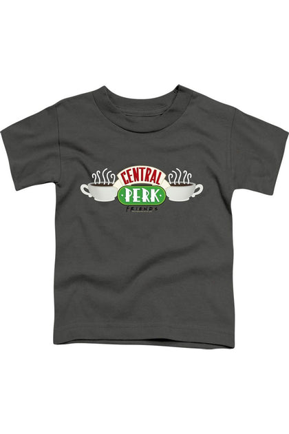 Gildan Friends Central Perk Logo Short Sleeve Tee Pink 4 Years 2