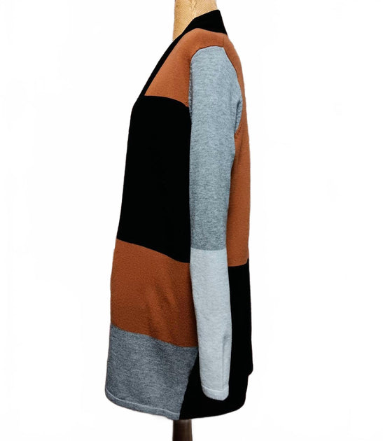 Keren Hart Color Block Cardigan Black/Small 4