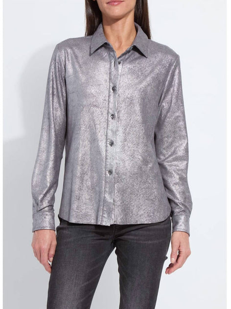 Lysse Connie Shacket Grey Medium 2