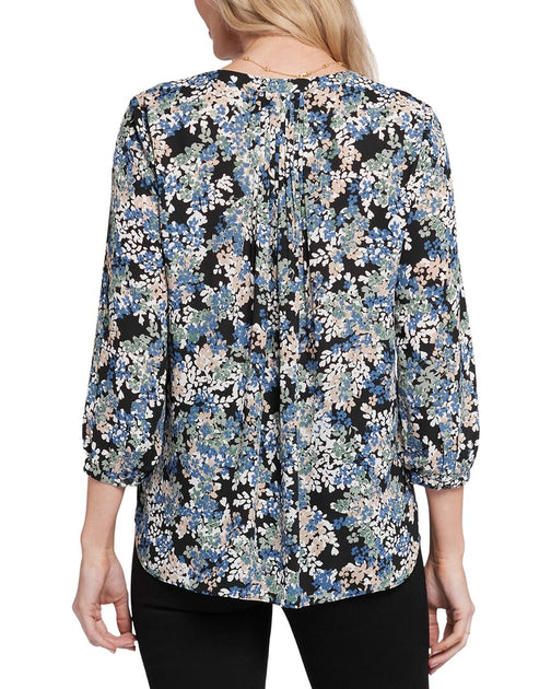 NYDJ Pintuck Blouse White Large 3