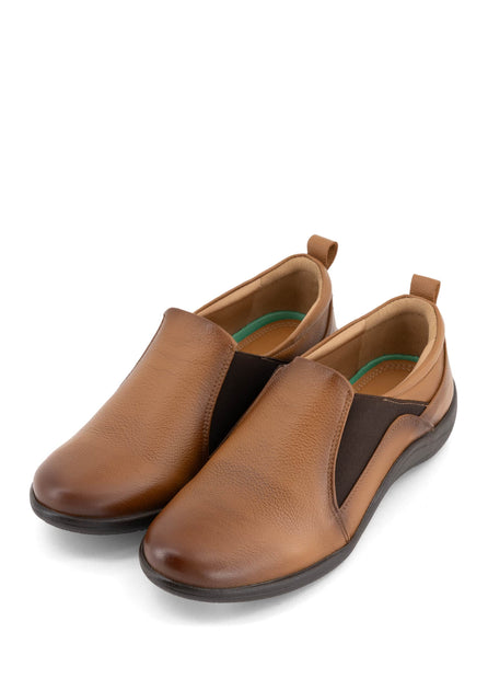 Andrea Women's Leather Loafers Brown US 8 4