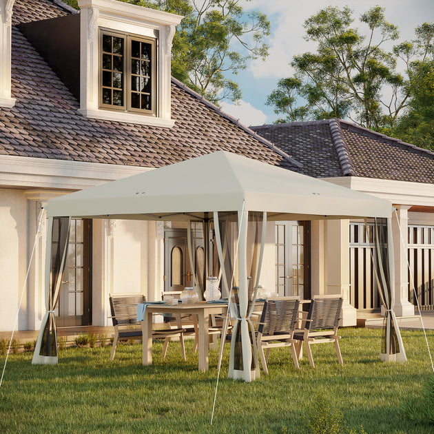Hivvago 3 x 3 m Pop-Up Pavillon mit Netz und Tragetasche 7