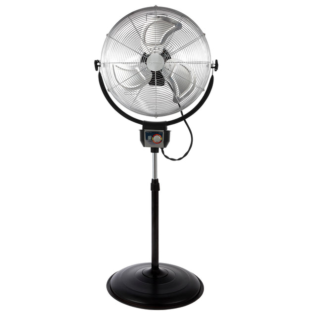 Optus 20 Inch Oscillating Stand Fan Chrome 2