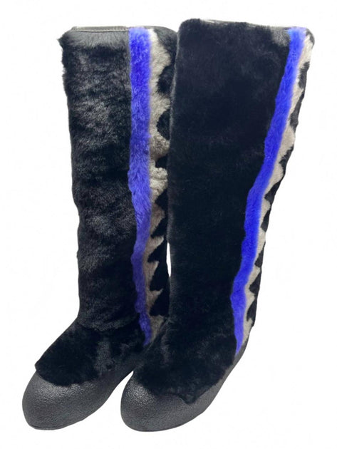 Bally Chiora Fur Boots Black US 6.5 4