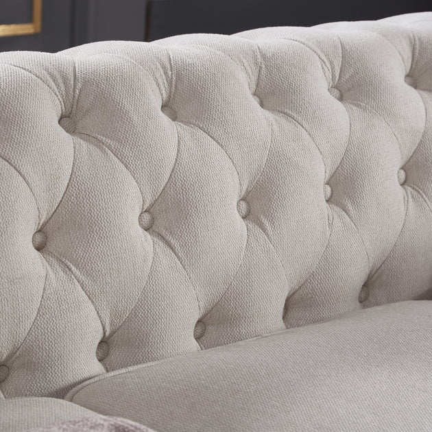 Streamdale Chesterfield Sofa Linen 5