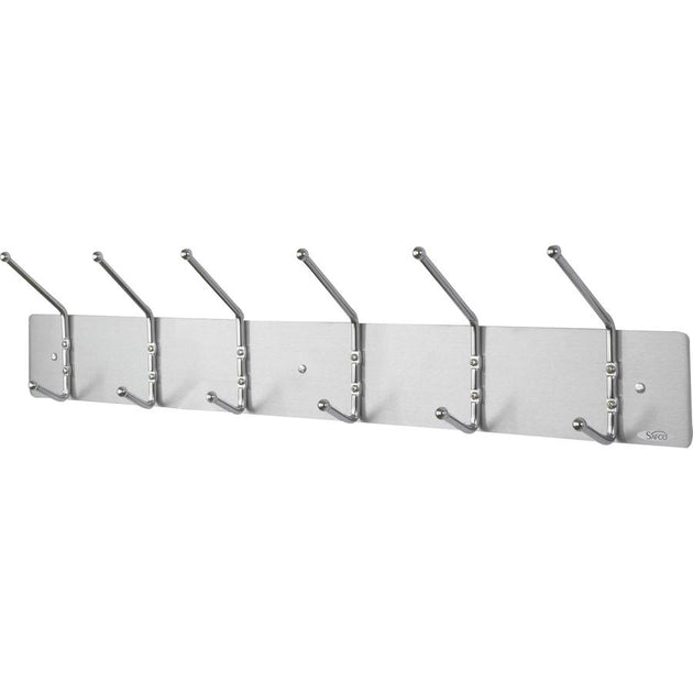 Safco 6-Hook Steel Coat Rack Silver 4