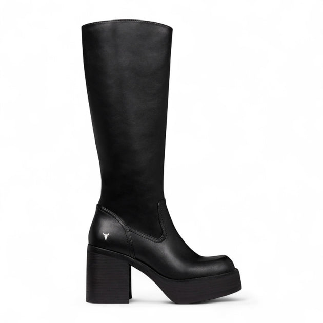 Windsorsmith Niche Knee-High Platform Heel Boots Black EU 40 2