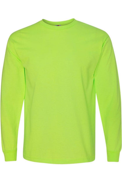 Bayside Cotton Long Sleeve T-Shirt Yellow Medium 2