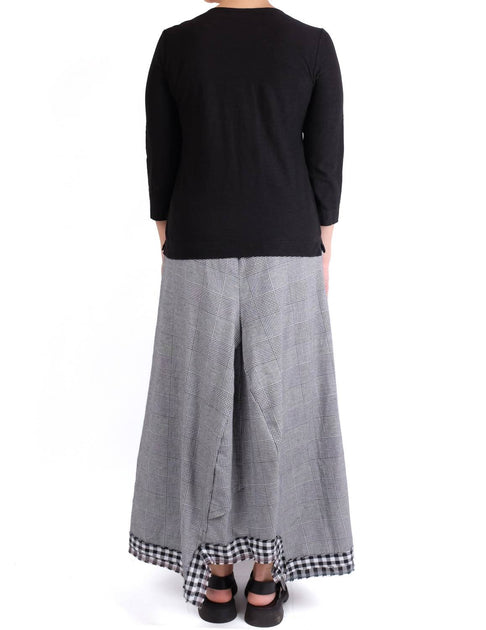cut loose Easy Three Quarter Sleeve Cardigan Noir XSmall 3