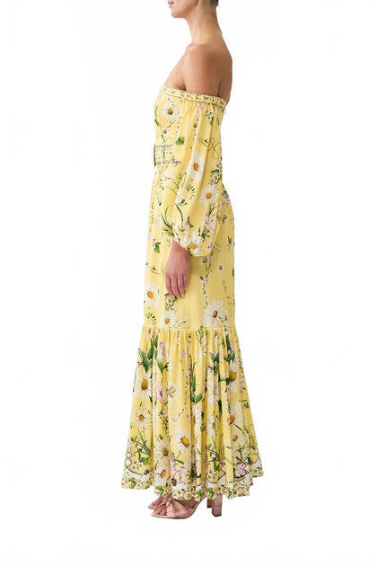 Camilla Puff Sleeve Korsett Kleid Multi Medium 4
