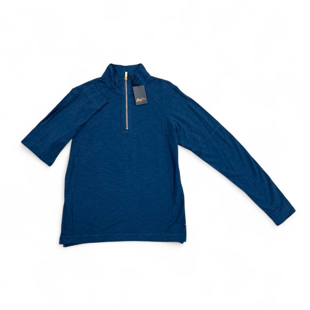 GoodMan Men's Zip Mock Top Blue Large 2