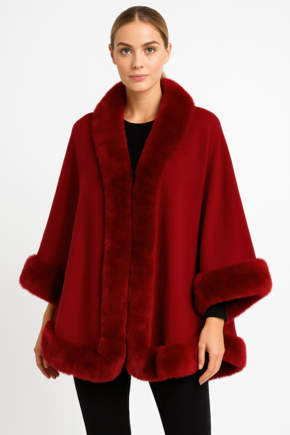 TRUEDAMES Open-front Cape Jacket Black One Size 4