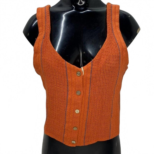 Road to Nowhere Sofia Tank Top Orange Small 4