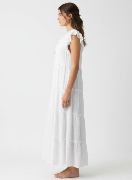 TRUEDAMES Mlle Gabrielle Robe Blanc XLarge 3