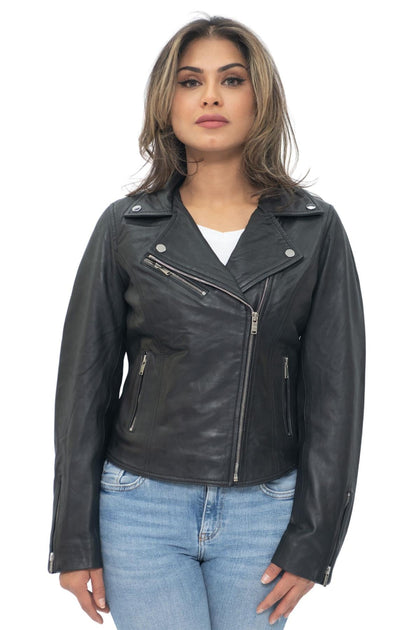 Infinity Classic Biker Brando Jacket Orange Small 2