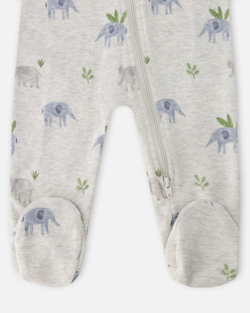 Deux par Deux Bio-Baumwolle Baby Einteiliger Pyjama Grau 18-24 Monate 4
