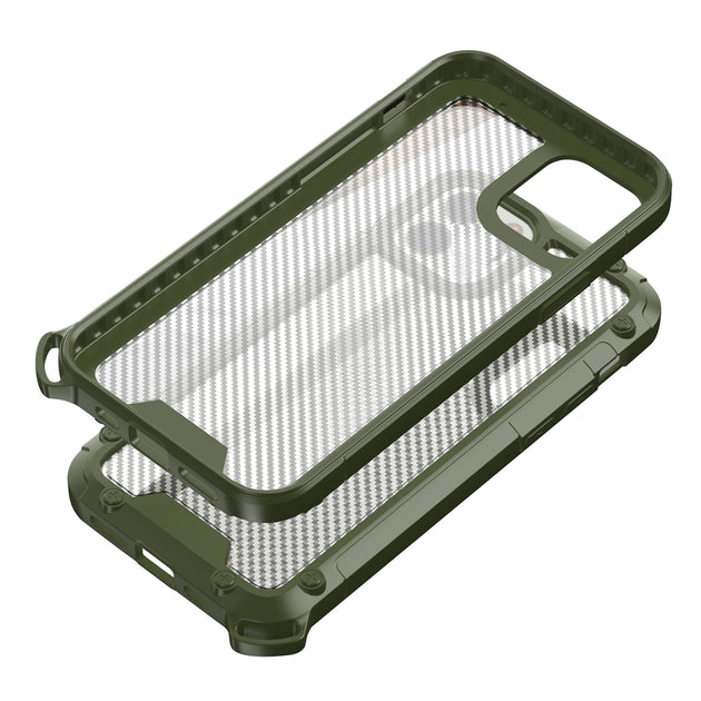 Reikowireless Shockproof PC Bumper Case Carbon Fiber Pattern Multi 6