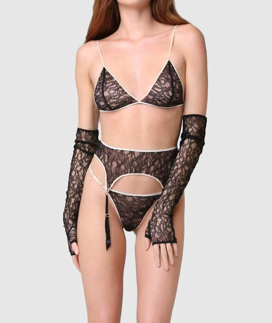 Sous-vêtements G-String Enchante Noir Small Kiki De Montparnasse 3
