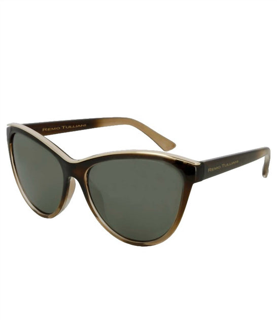 NEW REMO TULLIANI seduction sunglasses in pink tort/black mirror lens Remo Tulliani Seduction Sunglasses In Olive Fade/black  main image 2