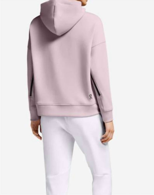 On Hoodie Femme Rose Small 3
