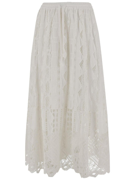 スカート PINKO Sangallo skirt Pinko Long Sangallo Skirt With Pleated Design | ShopSimon