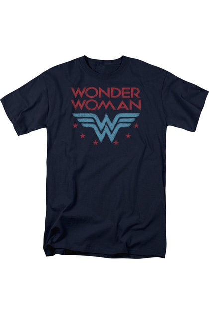 Gildan DC Comics Wonder Woman Wonder Stars T-Shirt Blue Medium 2